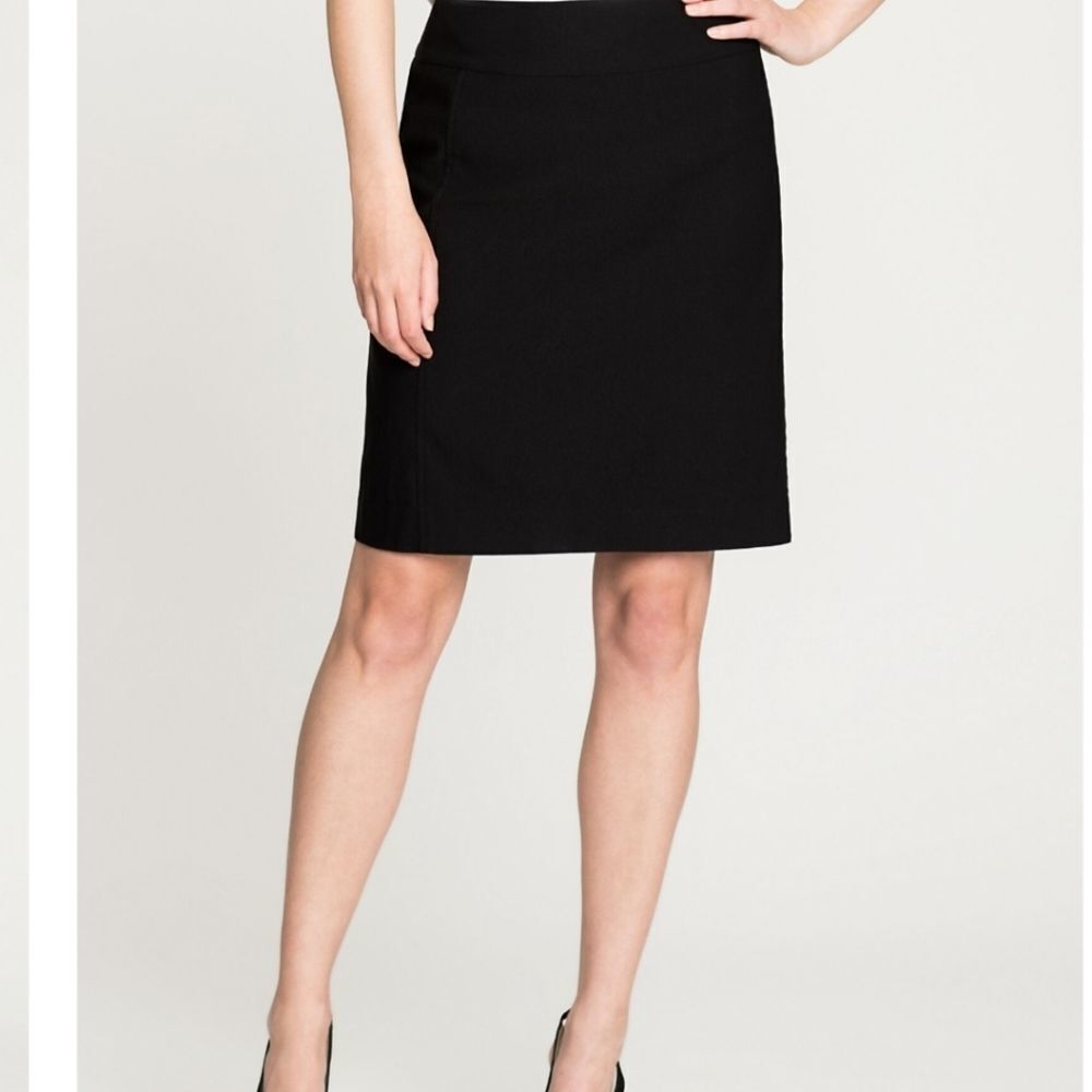 Nic + Zoe Womens Black Pull-On Wonderstretch Skirt Size 0 New